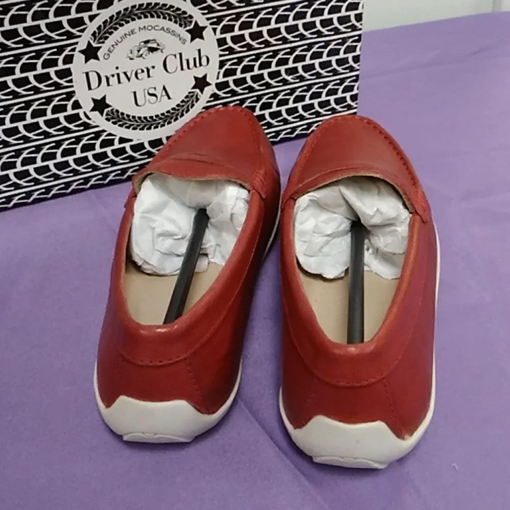 Driver Club size 3.5 red moccasin New